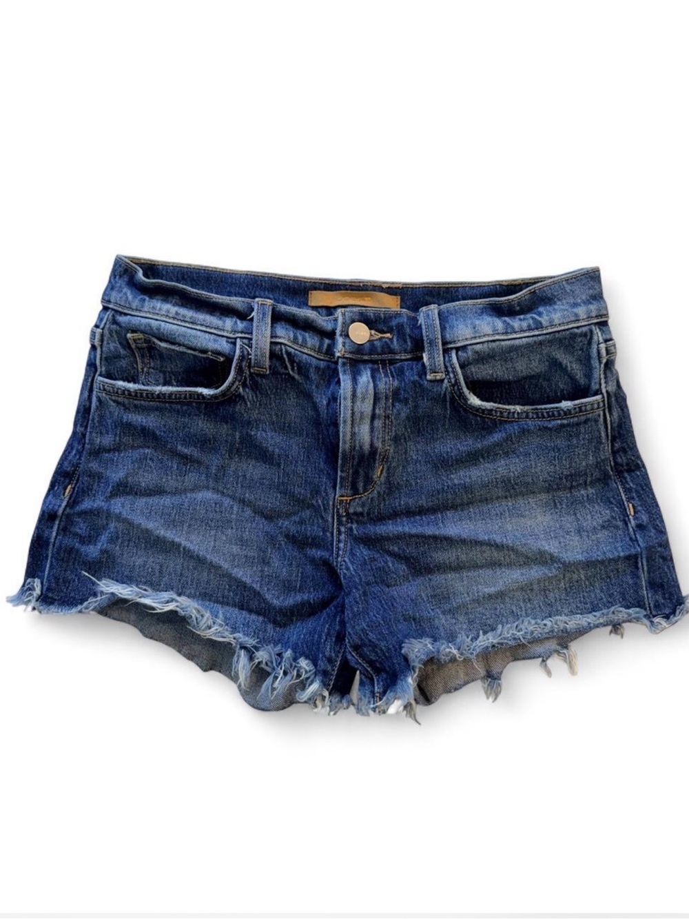 Joe's Jeans Dark Blue Distressed Denim Cutoff Shorts